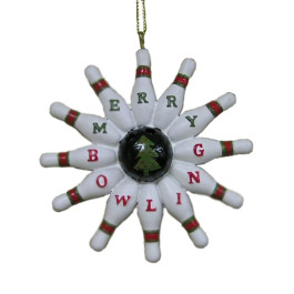 Bowling Pin Wreath Ornament