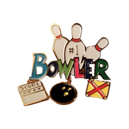 #1 Bowler Lapel Pin