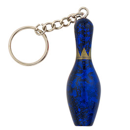 Bowling Pin Crown Keychain - Assorted Colors