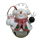 Jingle Bell Snowman Ornament 