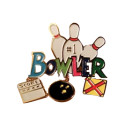 #1 Bowler Lapel Pin