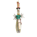 Caroling Glass Snowman Bowling Pin 