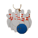 Brass Bowling Ornament