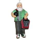 Retro Santa Christmas Ornament