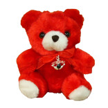 Red Bear with Bowling Charm 