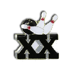 Double Strikes Lapel Pin