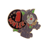 #1 Bowler Cat Lapel Pin