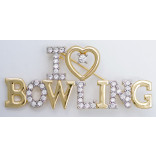 I Love Bowling Pin