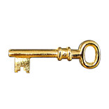 Gold tone Key Tie Tac 