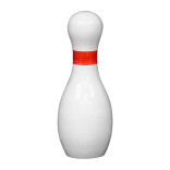 White Painted Bowling Pin 